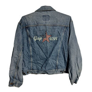 The Gap USA vintage Y2K blue jean jacket coat men XXL-XXXL